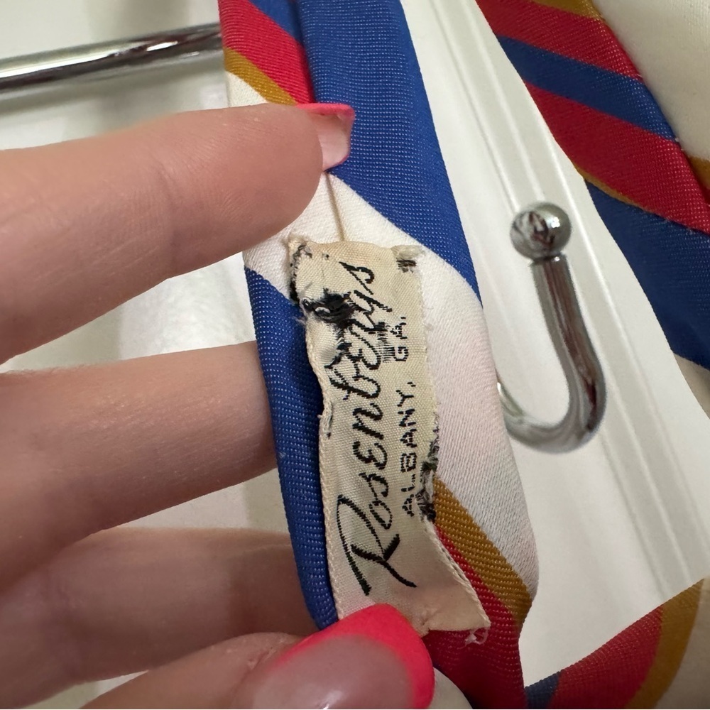 Johnny Carson Vintage Striped Tie - Picture 5 of 7